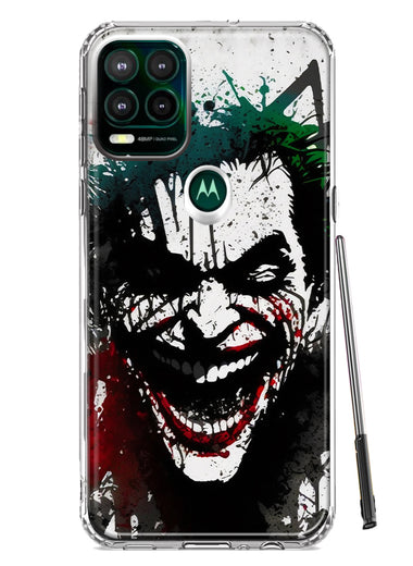 Motorola Moto G Stylus 5G 2021 Laughing Joker Painting Graffiti Hybrid Protective Phone Case Cover