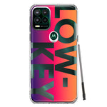 Motorola Moto G Stylus 5G 2021 Purple Pink Orange Clear Funny Text Quote Low Key Hybrid Protective Phone Case Cover