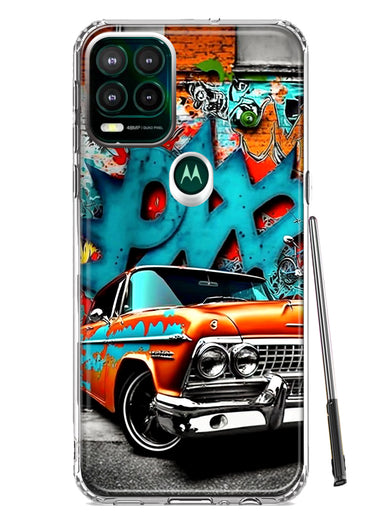 Motorola Moto G Stylus 5G 2021 Lowrider Painting Graffiti Art Hybrid Protective Phone Case Cover