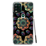 Motorola Moto G Stylus 5G 2021 Mandala Geometry Abstract Elephant Pattern Hybrid Protective Phone Case Cover