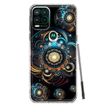 Motorola Moto G Stylus 5G 2021 Mandala Geometry Abstract Multiverse Pattern Hybrid Protective Phone Case Cover