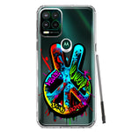 Motorola Moto G Stylus 5G 2021 Peace Graffiti Painting Art Hybrid Protective Phone Case Cover