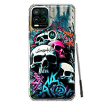 Motorola Moto G Stylus 5G 2021 Skulls Graffiti Painting Art Hybrid Protective Phone Case Cover