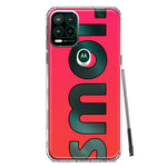 Motorola Moto G Stylus 5G 2021 Red Pink Clear Funny Text Quote Smol Hybrid Protective Phone Case Cover