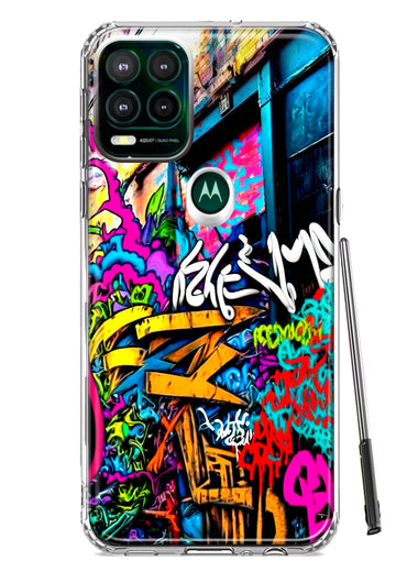 Motorola Moto G Stylus 5G 2021 Urban Graffiti Street Art Painting Hybrid Protective Phone Case Cover