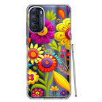 Motorola Moto G Stylus 4G 2022 Colorful Yellow Pink Folk Style Floral Vibrant Spring Flowers Hybrid Protective Phone Case Cover