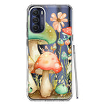 Motorola Moto G Stylus 5G 2022 Fairytale Watercolor Mushrooms Pastel Spring Flowers Floral Hybrid Protective Phone Case Cover