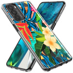 Motorola Moto G Power 2023 Blue Monstera Pothos Tropical Floral Summer Flowers Hybrid Protective Phone Case Cover