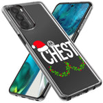 Motorola Moto One 5G Ace Christmas Funny Ornaments Couples Chest Nuts Hybrid Protective Phone Case Cover
