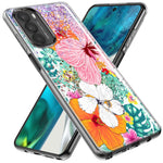 Motorola Moto G Stylus 5G 2021 Hawaiian Vibes Hibiscus Flowers Monstera Vacation Summer Hybrid Protective Phone Case Cover