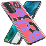 Motorola Moto G Stylus 5G 2021 Pink Purple Clear Funny Text Quote Boujee Hybrid Protective Phone Case Cover