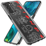 Motorola Moto One 5G Cute Halloween Spooky Horror Scary Characters Friends Hybrid Protective Phone Case Cover