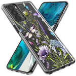 Motorola Moto G Play 2021 Lavender Dragonfly Butterflies Spring Flowers Hybrid Protective Phone Case Cover