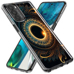 Motorola Moto G Stylus 4G 2021 Mandala Geometry Abstract Eclipse Pattern Hybrid Protective Phone Case Cover