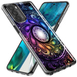 Motorola G Power 2020 Mandala Geometry Abstract Galaxy Pattern Hybrid Protective Phone Case Cover