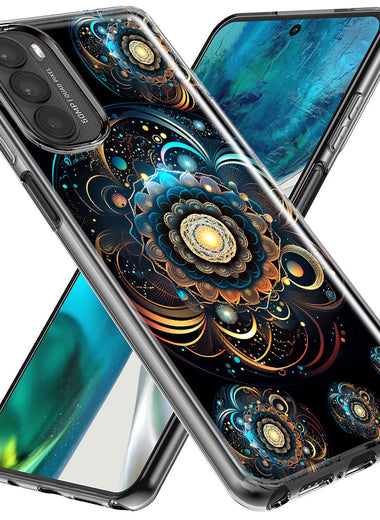 Motorola Moto G Stylus 5G 2023 Mandala Geometry Abstract Multiverse Pattern Hybrid Protective Phone Case Cover
