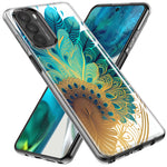 Motorola Moto G Stylus 2020 Mandala Geometry Abstract Peacock Feather Pattern Hybrid Protective Phone Case Cover