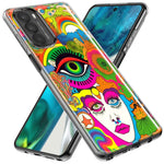 Motorola Moto G Stylus 4G 2021 Neon Rainbow Psychedelic Trippy Hippie DaydreamHybrid Protective Phone Case Cover