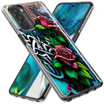 Motorola Moto G Stylus 5G 2022 Red Roses Graffiti Painting Art Hybrid Protective Phone Case Cover