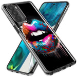 Motorola Moto G Stylus 4G 2022 Colorful Lip Graffiti Painting Art Hybrid Protective Phone Case Cover