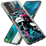 Motorola Moto G Power 2021 Skulls Graffiti Painting Art Hybrid Protective Phone Case Cover