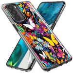 Motorola Moto G Stylus 5G 2022 Psychedelic Trippy Butterflies Pop Art Hybrid Protective Phone Case Cover