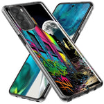 Motorola Moto G Stylus 4G 2022 Urban City Full Moon Graffiti Painting Art Hybrid Protective Phone Case Cover