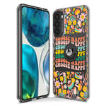 Motorola Moto G Fast Choose Happy Smiley Face Retro Vintage Groovy 70s Style Hybrid Protective Phone Case Cover