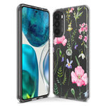 Motorola Moto One 5G Spring Pastel Wild Flowers Summer Classy Elegant Beautiful Hybrid Protective Phone Case Cover