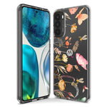 Motorola Moto G Power 2023 Peach Meadow Wildflowers Butterflies Bees Watercolor Floral Hybrid Protective Phone Case Cover