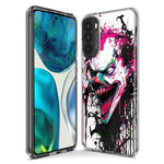 Motorola Moto G Play 2021 Evil Joker Face Painting Graffiti Hybrid Protective Phone Case Cover