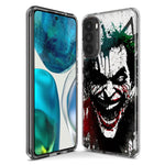 Motorola G Power 2020 Laughing Joker Painting Graffiti Hybrid Protective Phone Case Cover