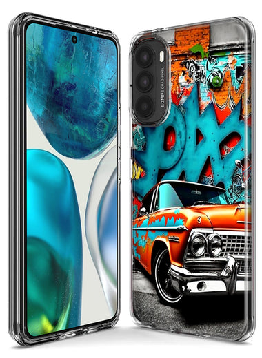 Motorola Moto G Power 2021 Lowrider Painting Graffiti Art Hybrid Protective Phone Case Cover