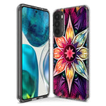 Motorola Moto G Stylus 5G 2023 Mandala Geometry Abstract Star Pattern Hybrid Protective Phone Case Cover