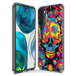 Motorola Moto One 5G Ace Psychedelic Trippy Death Skull Pop Art Hybrid Protective Phone Case Cover