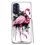 Motorola Moto G Stylus 5G 2022 Pink Flamingo Painting Graffiti Hybrid Protective Phone Case Cover