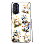 Motorola Moto G Stylus 5G 2022 Cute White Blue Daisies Gnomes Hybrid Protective Phone Case Cover