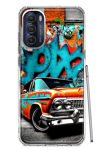 Motorola Moto G Stylus 4G 2022 Lowrider Painting Graffiti Art Hybrid Protective Phone Case Cover