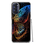 Motorola Moto G Stylus 5G 2022 Mandala Geometry Abstract Butterfly Pattern Hybrid Protective Phone Case Cover