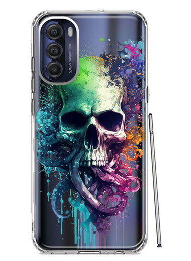 Motorola Moto G Stylus 4G 2022 Fantasy Octopus Tentacles Skull Hybrid Protective Phone Case Cover