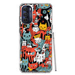 Motorola Moto G Stylus 4G 2022 Psychedelic Cute Cats Friends Pop Art Hybrid Protective Phone Case Cover