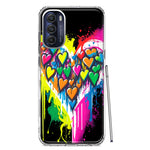 Motorola Moto G Stylus 5G 2022 Colorful Rainbow Hearts Love Graffiti Painting Hybrid Protective Phone Case Cover