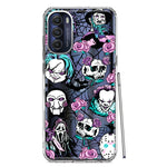 Motorola Moto G Stylus 4G 2022 Roses Halloween Spooky Horror Characters Spider Web Hybrid Protective Phone Case Cover