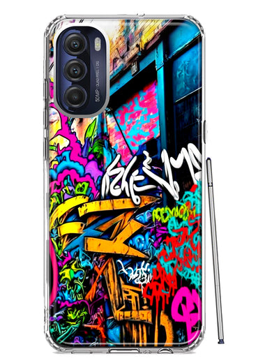 Motorola Moto G Stylus 4G 2022 Urban Graffiti Street Art Painting Hybrid Protective Phone Case Cover