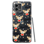 Motorola Moto G Stylus 5G 2023 Red Nose Reindeer Christmas Winter Holiday Hybrid Protective Phone Case Cover