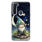 Motorola Moto G Stylus 2020 Stars Moon Starry Night Space Gnome Hybrid Protective Phone Case Cover