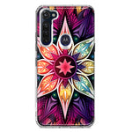 Motorola Moto G Stylus 2020 Mandala Geometry Abstract Star Pattern Hybrid Protective Phone Case Cover