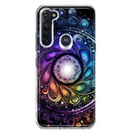 Motorola Moto G Stylus 2020 Mandala Geometry Abstract Galaxy Pattern Hybrid Protective Phone Case Cover