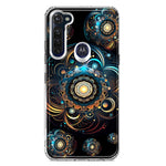 Motorola Moto G Stylus 2020 Mandala Geometry Abstract Multiverse Pattern Hybrid Protective Phone Case Cover