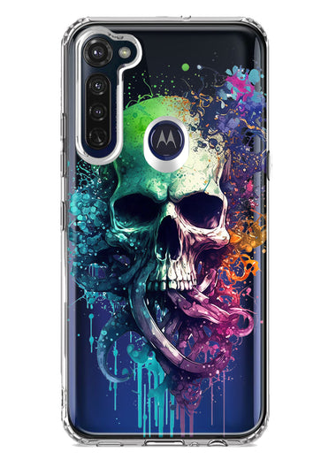 Motorola Moto G Stylus 2020 Fantasy Octopus Tentacles Skull Hybrid Protective Phone Case Cover